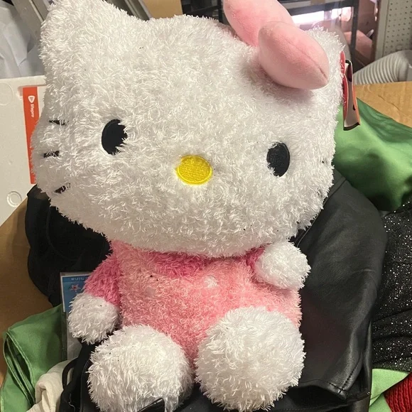 Hello Kitty Pink and White Stuffed Animal - Picture 2 of 6